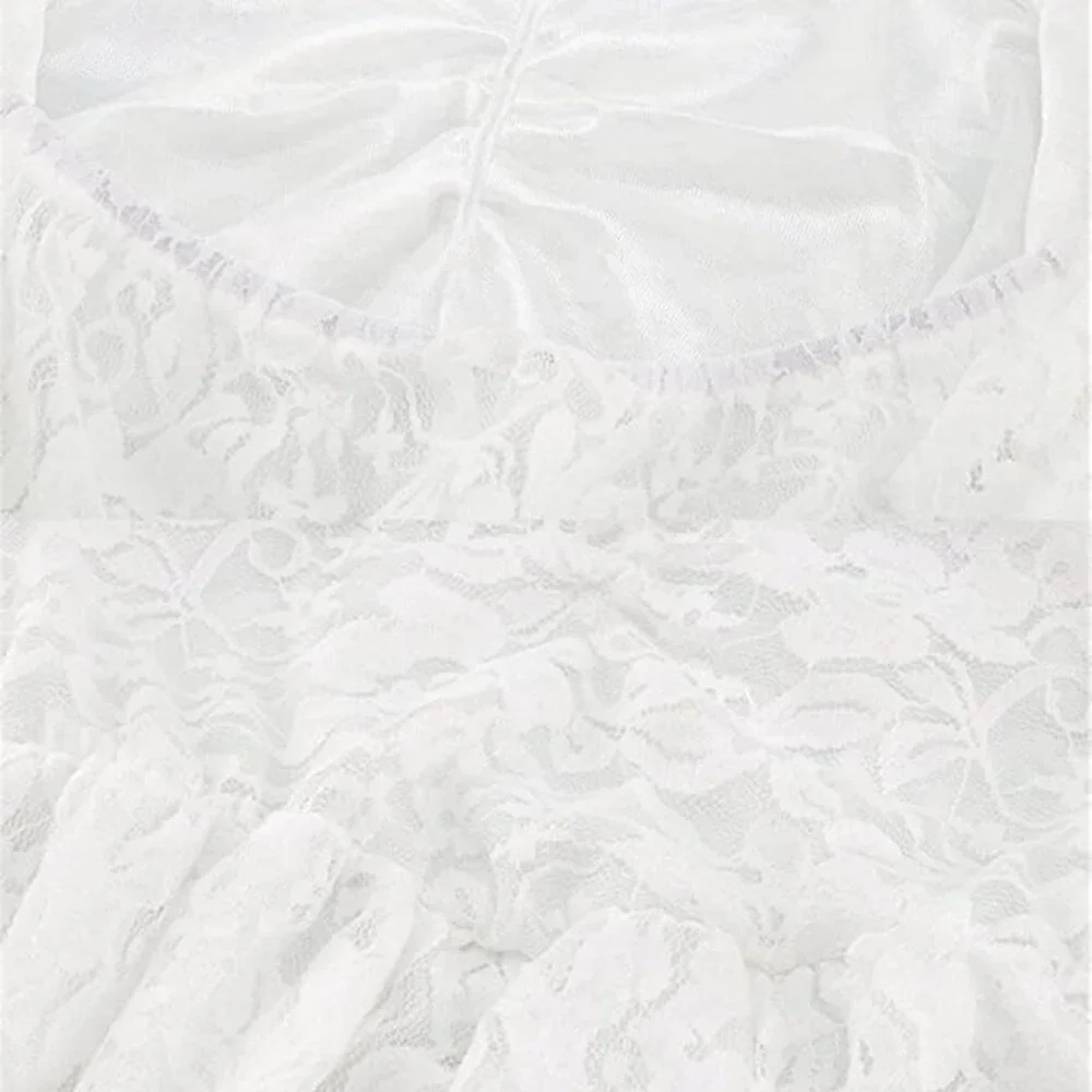 🤍 White Lace Off Shoulder Maternity Gown | Size XXL | NWT - Picture 6 of 6